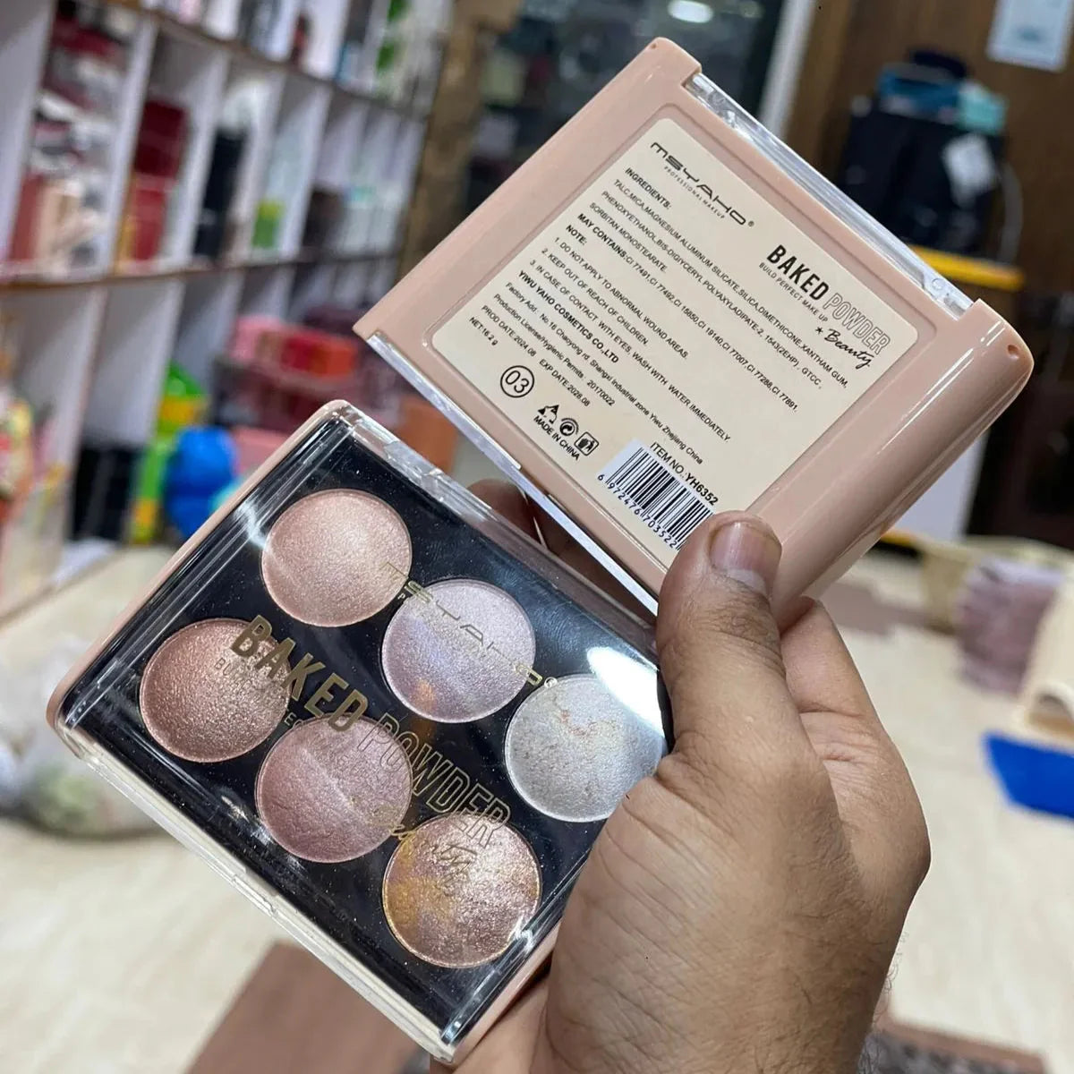MSYAHO 6 Colors Baked Blush Highlighter MSYAHO