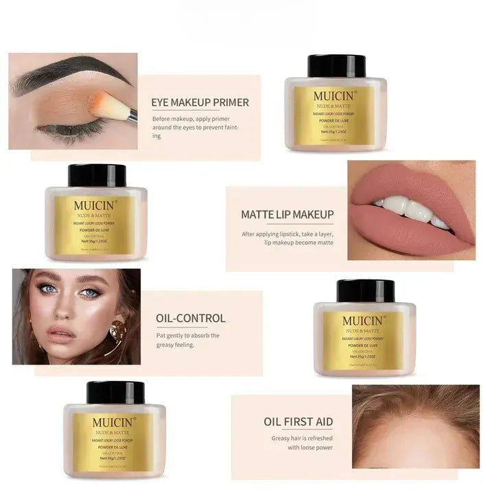 MUICIN - Nude Matte Radiant Loose Powder - 35g Muicin