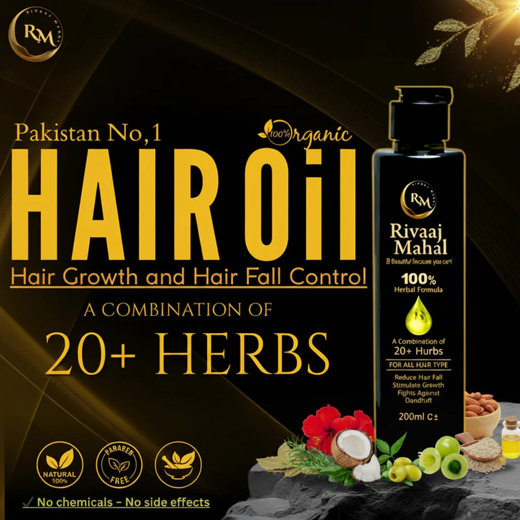 Rivaaj Mahal 20+ Herb Hair Oil - 200ml Rivaaj Mahal