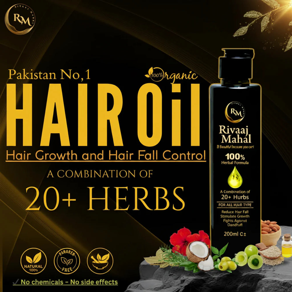 Rivaaj Mahal 20+ Herb Hair Oil - 200ml Rivaaj Mahal