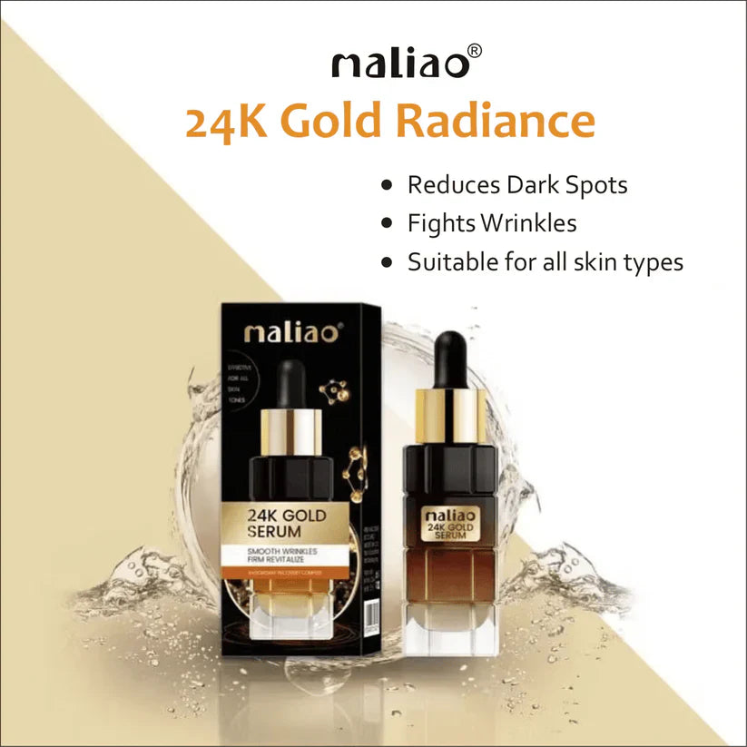Maliao 24K Gold Serum for Smoothing Wrinkles & Revitalizing Skin - 30ml Maliao