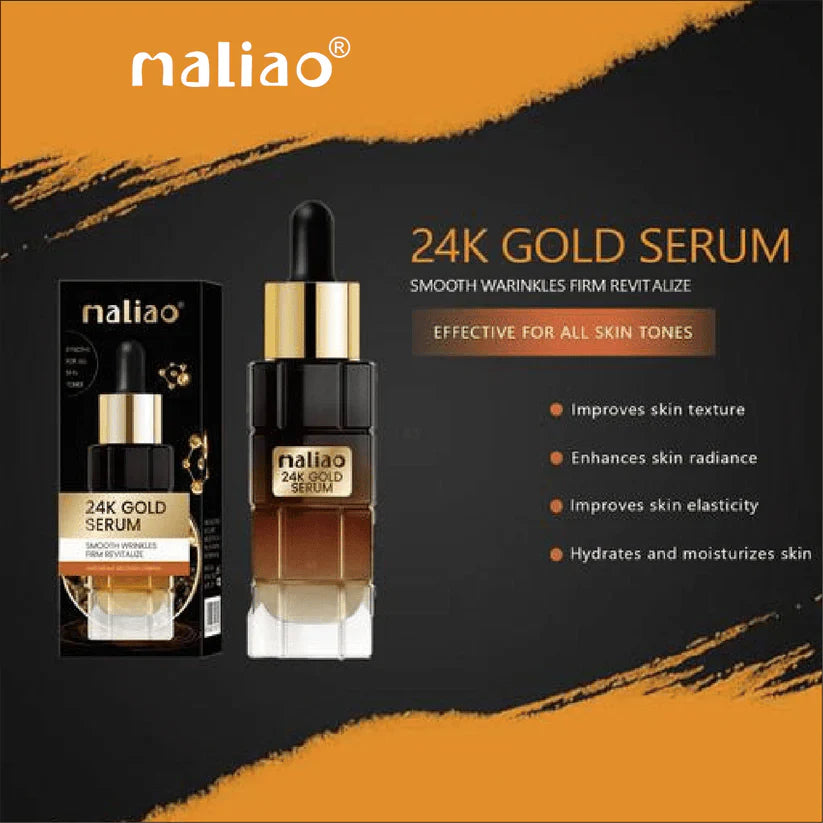 Maliao 24K Gold Serum for Smoothing Wrinkles & Revitalizing Skin - 30ml Maliao