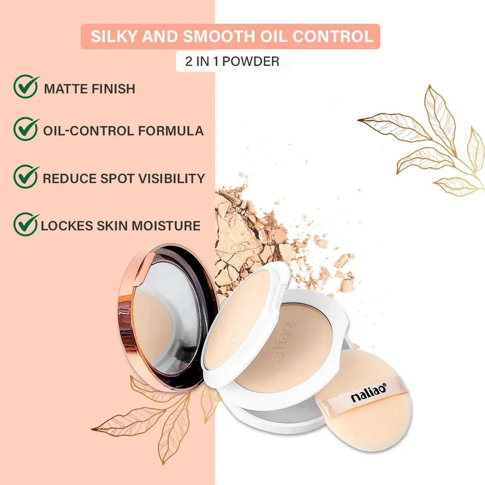 Maliao 2 in1 Perfect Coverage Powder For Girls & Women 20g Maliao