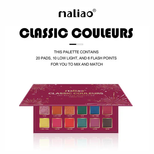 Maliao Classic Couleurs 36 Colors Ark Makeup Revolution Palette Maliao