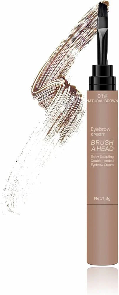 Maliao Eyebrow Cream Brush a Head Enjoy Sculpting Double-ended Eyebrow Cream 1.8g Maliao
