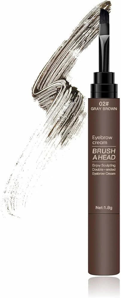 Maliao Eyebrow Cream Brush a Head Enjoy Sculpting Double-ended Eyebrow Cream 1.8g Maliao