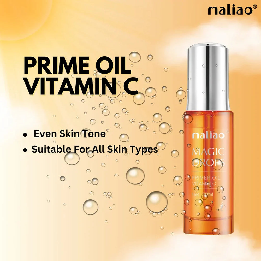 Maliao Luminous Magic Drops Primer Oil VITAMIN C 30ml Maliao