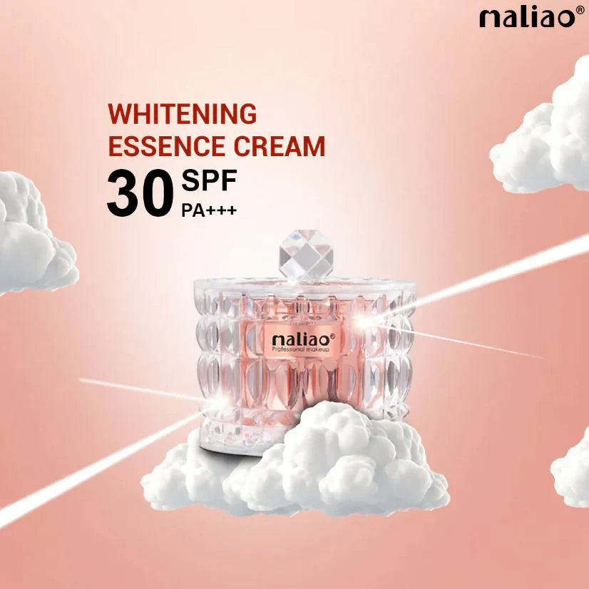 Maliao Whitening Essence Cream - Hyaluronic Acid & SPF 30 PA+++ for Radiant Skin - 30g Maliao