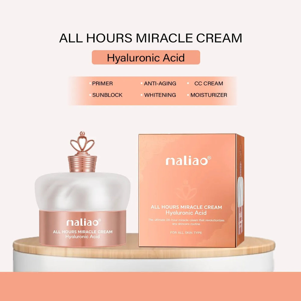 Maliao All Hours Miracle Cream Hyaluronic Acid Hydration for All Skin Types 30g Maliao