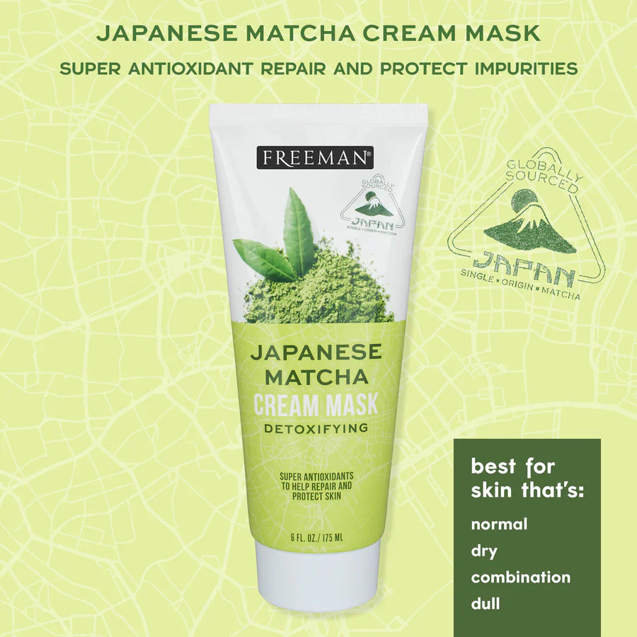 Freeman Exotic Blends Detoxifying Japanese Matcha Cream Mask 75ml Freeman