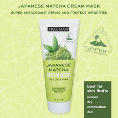 Freeman Exotic Blends Detoxifying Japanese Matcha Cream Mask 75ml Freeman