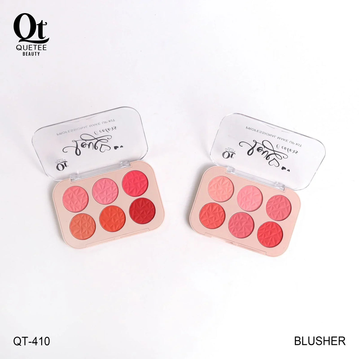 Quetee Beauty Matte 6 Colors Blusher Palette Quetee