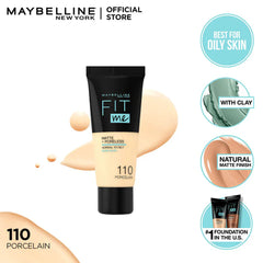 Maybelline New York Fit Me Matte & Poreless Liquid Foundation - 40ml Maybelline