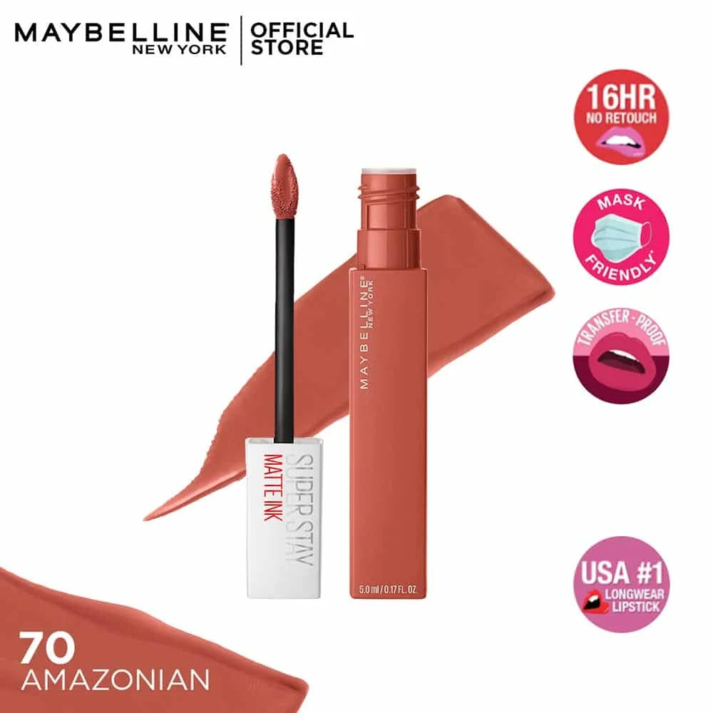 Maybelline - Superstay Matte Ink Liquid Lipstick - 70 Amazonian Maybelline