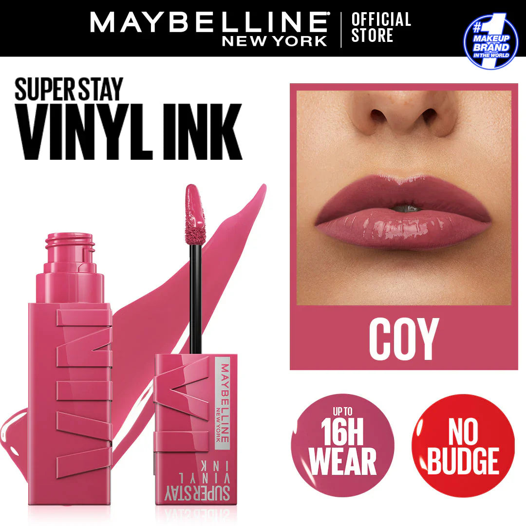 Original Maybelline Superstay Vinyl Ink Liquid Lipstick - Coy 20 Maybelline