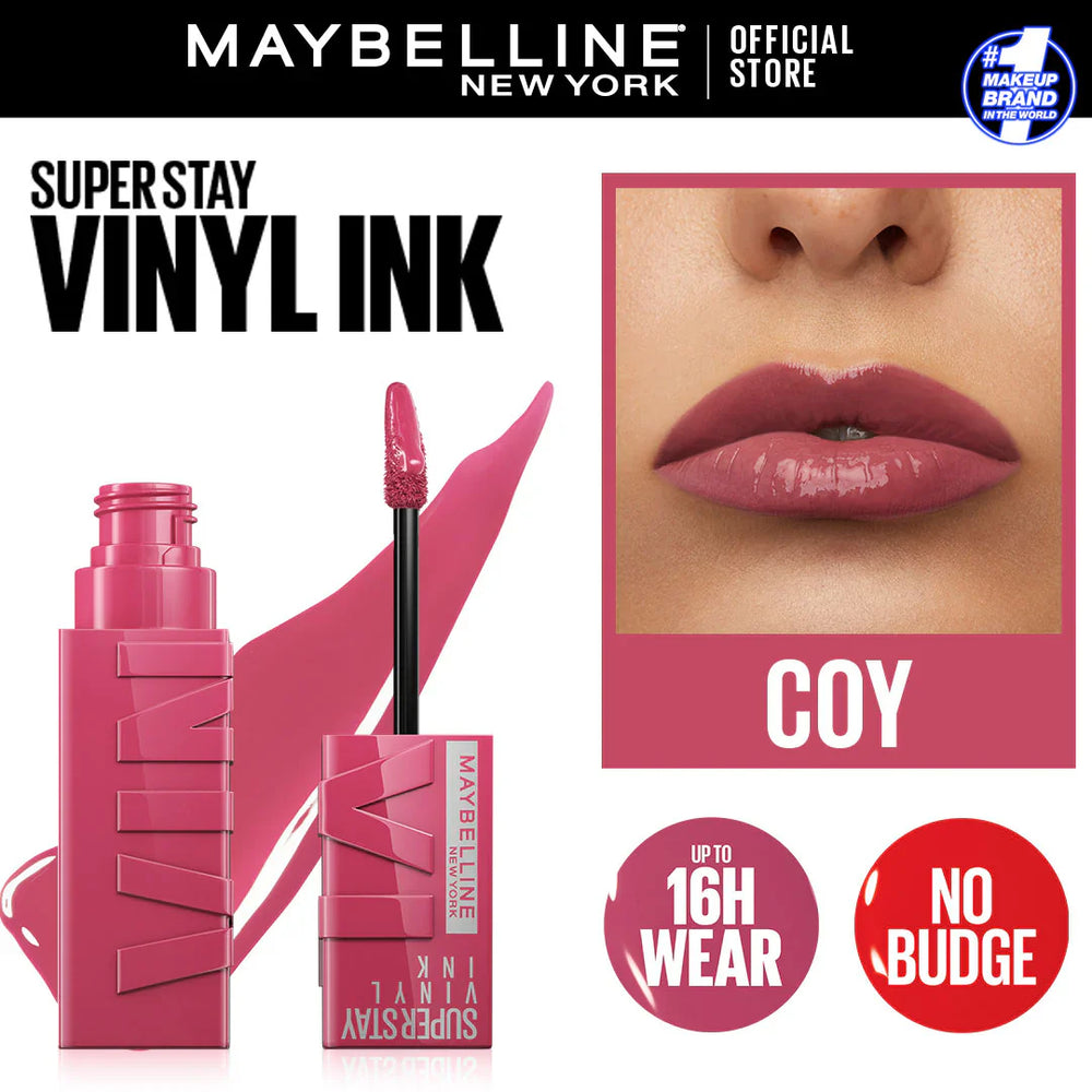 Original Maybelline Superstay Vinyl Ink Liquid Lipstick - Coy 20 Maybelline