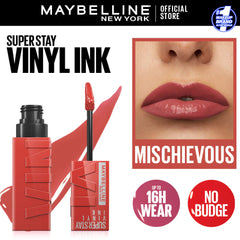 Original Maybelline Superstay Vinyl Ink Liquid Lipstick - Mischievous 62 Maybelline