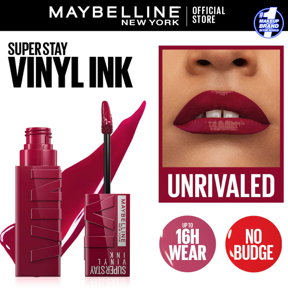 Original Maybelline Superstay Vinyl Ink Liquid Lipstick - Unrivaled 69 Maybelline