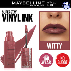 Original Maybelline Superstay Vinyl Ink Liquid Lipstick - Witty 40 Maybelline