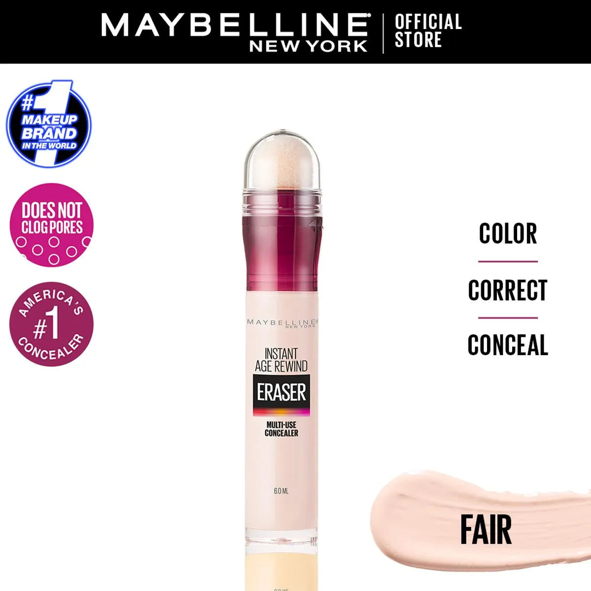 Maybelline Instant Age Rewind Eraser Dark Circles Concealer - 60ml Maybelline