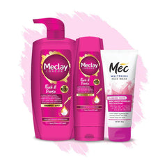 Meclay London Thick & Dense Shampoo - 660ml With Conditioner - 180ml + Mec Flawless White Face Wash Pair Box (Save Rupees 250) Meclay London