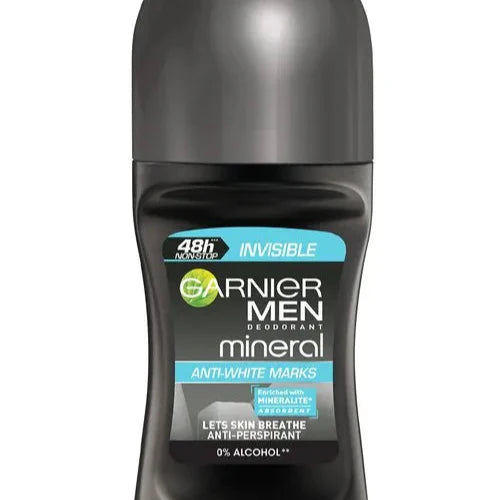 Garnier Mineral Mens Roll On Invisible - 50ml Garnier