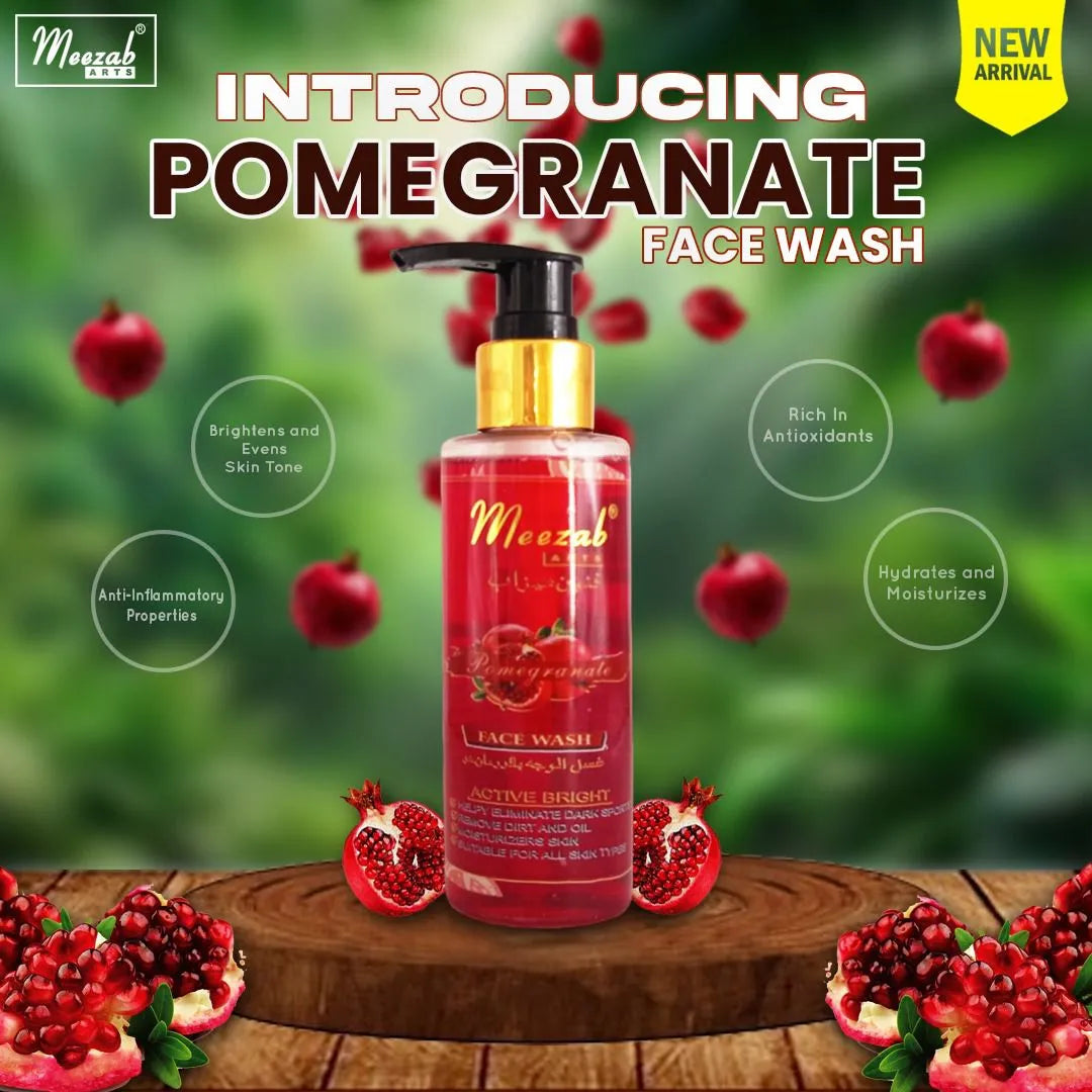 Meezab Arts Pomegranate face wash 170ml Meezab
