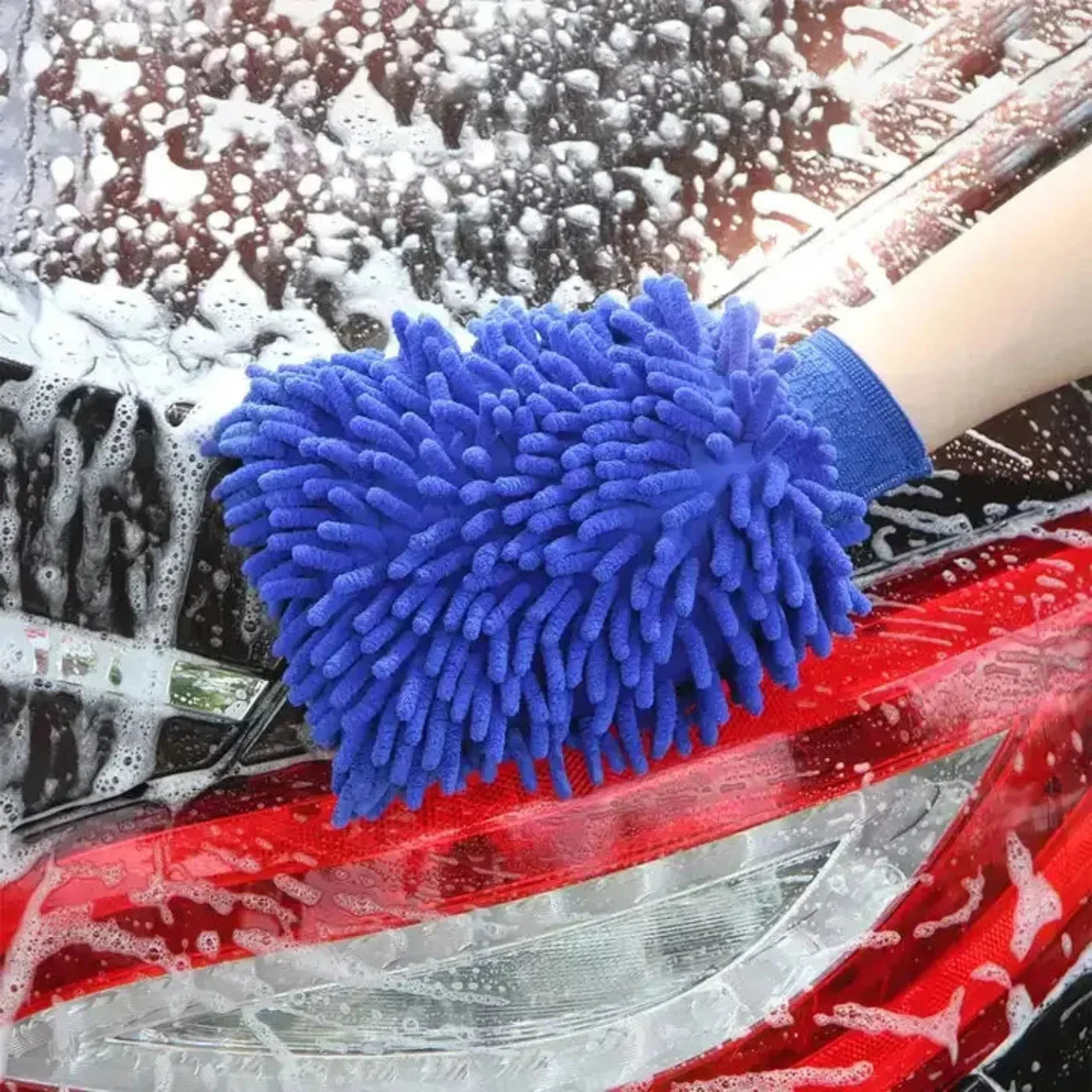 Microfiber Double-Sided Cleaning Gloves - Ideal for House and Car Cosmia.pk