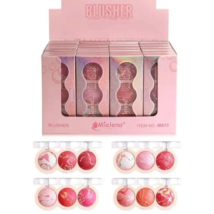 Mielena 3 Colors blusher Palette Each Mielena
