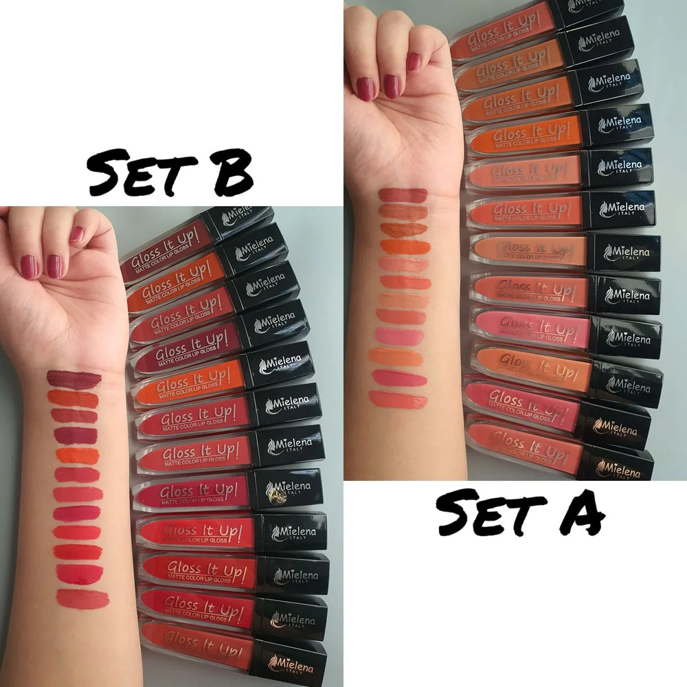 Mielena Gloss it Up Lipgloss - 12 Pcs Set Mielena
