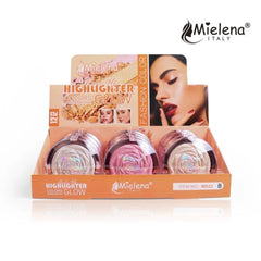 Mielena Italy Fashion Color Makeup Highlighter Glow Mielena