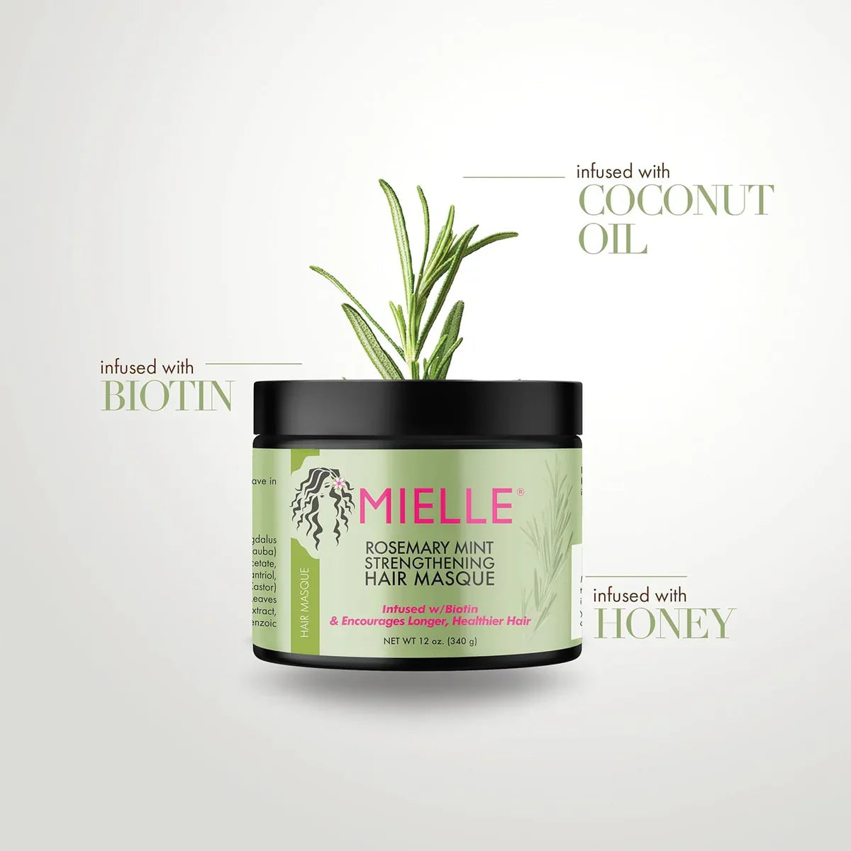 Mielle Rosemary Mint Strengthening Hair Masque - 340g Mielle