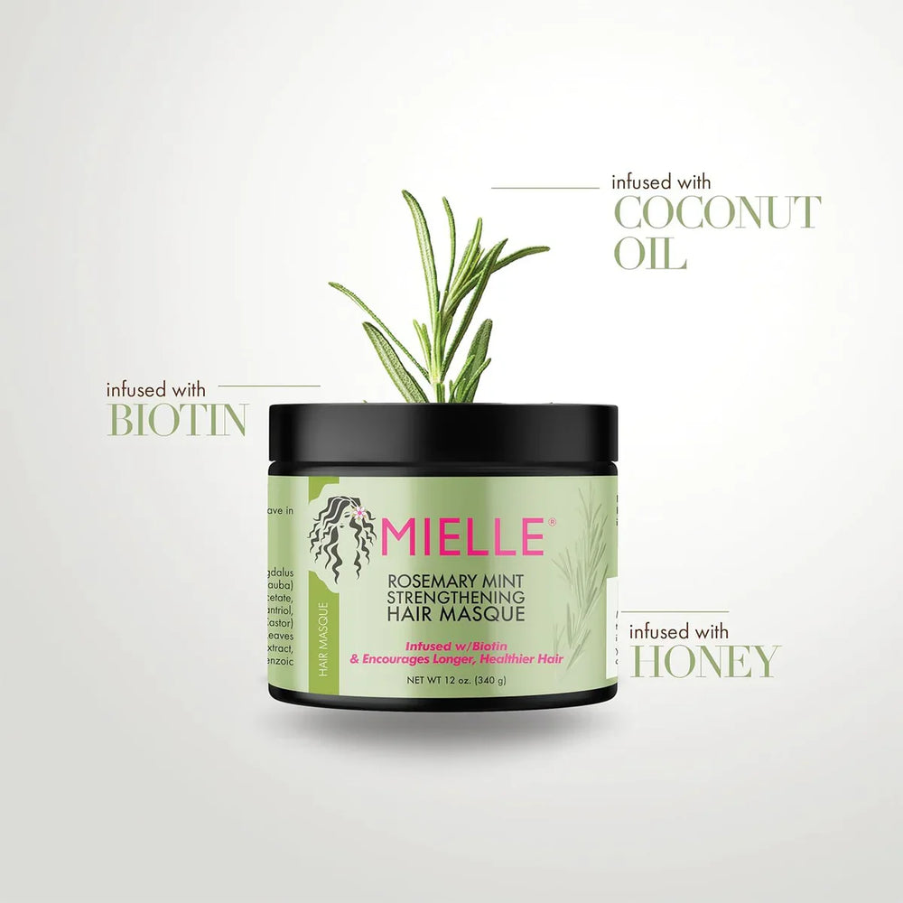 Mielle Rosemary Mint Strengthening Hair Masque - 340g Mielle
