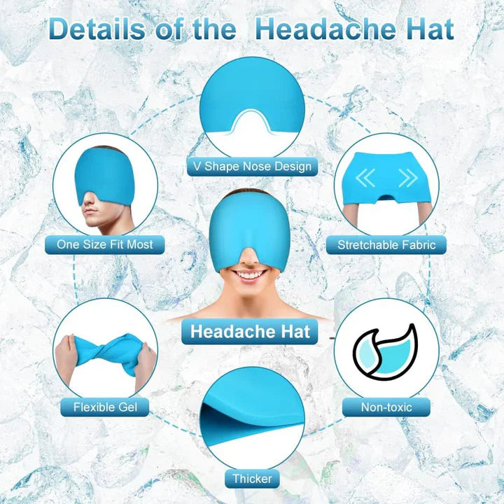 Headache and migraine Relief Cap Hot & Cold Therapy Cap Cosmia.pk