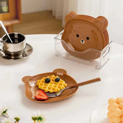Mini Bear Shape Dish Plate - Pack Of 8 Cosmia.pk
