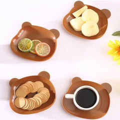 Mini Bear Shape Dish Plate - Pack Of 8 Cosmia.pk