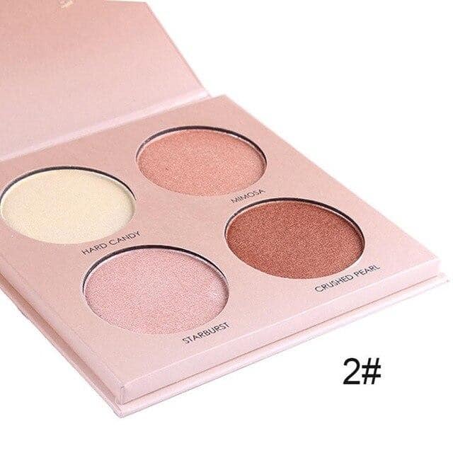 MISS ROSE Highlighter Palette - 4 Color Miss Rose