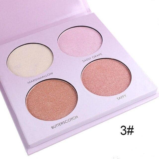 MISS ROSE Highlighter Palette - 4 Color Miss Rose