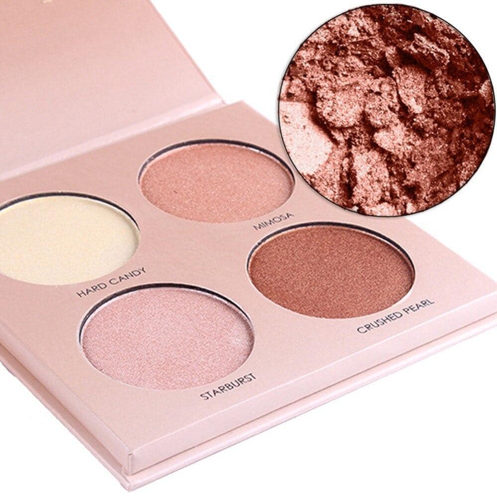 MISS ROSE Highlighter Palette - 4 Color Miss Rose