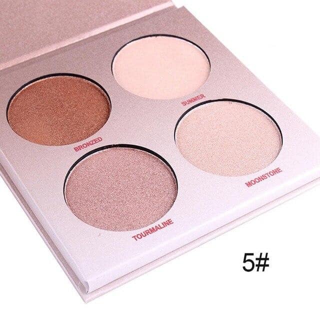 MISS ROSE Highlighter Palette - 4 Color Miss Rose