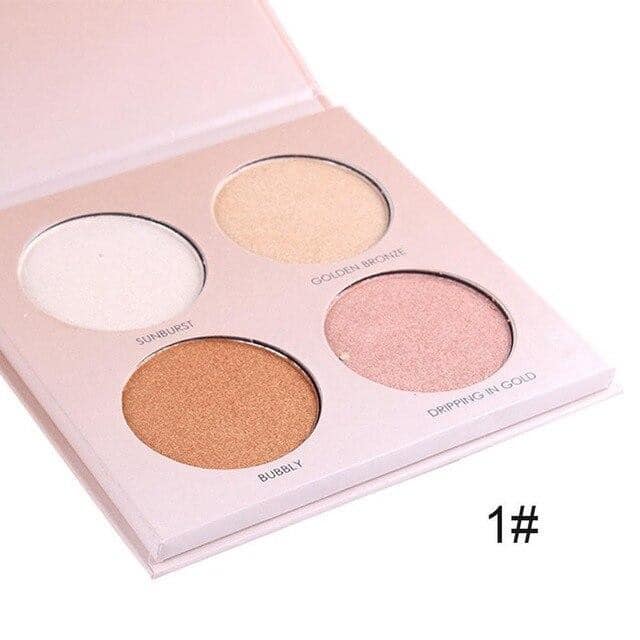 MISS ROSE Highlighter Palette - 4 Color Miss Rose