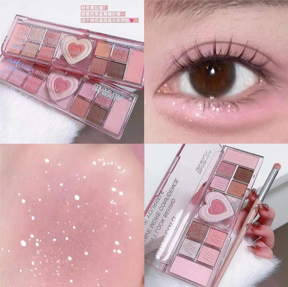 Miss Lara Eyeshadow Palette Shiny - 12 Colors Miss Lara