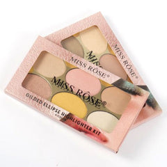 Miss Rose Gilded Ellipse Highlighters Kit Miss Rose