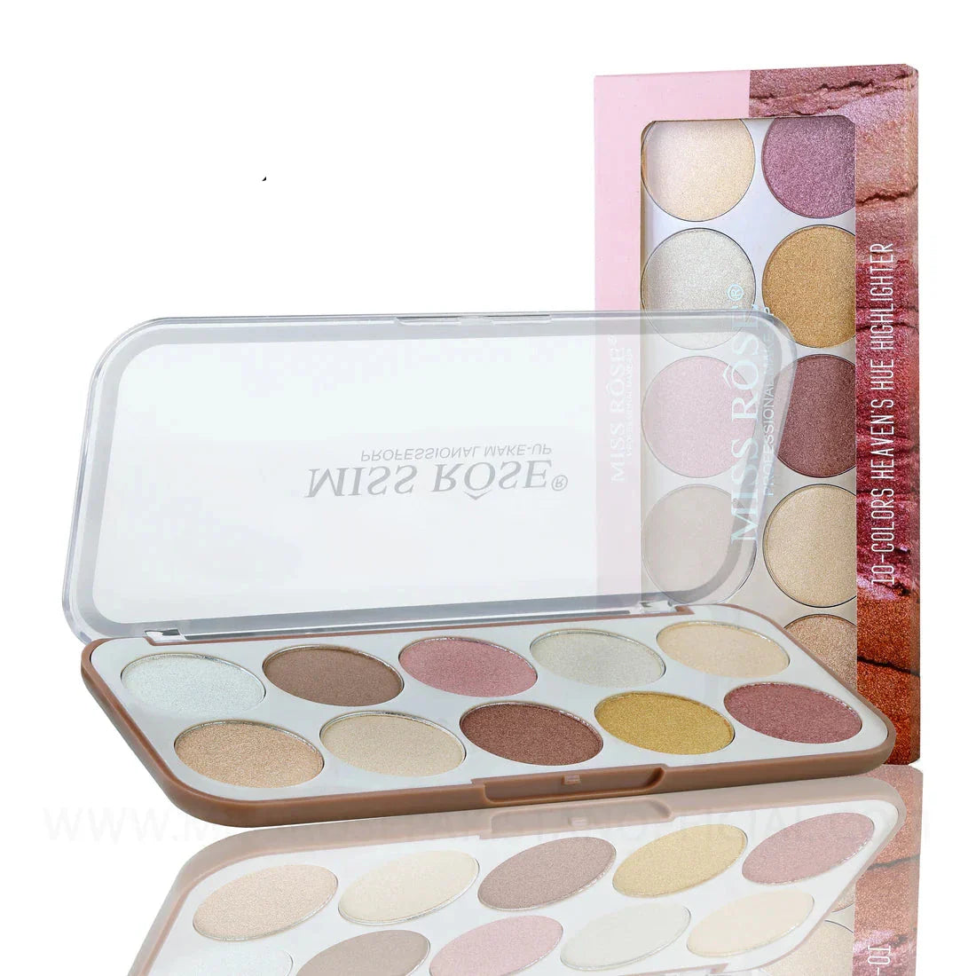 Miss Rose Highlighter Palette -  10 Color Miss Rose