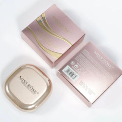 Miss Rose Pink Metallic Mirror Dual Compact Powder Miss Rose