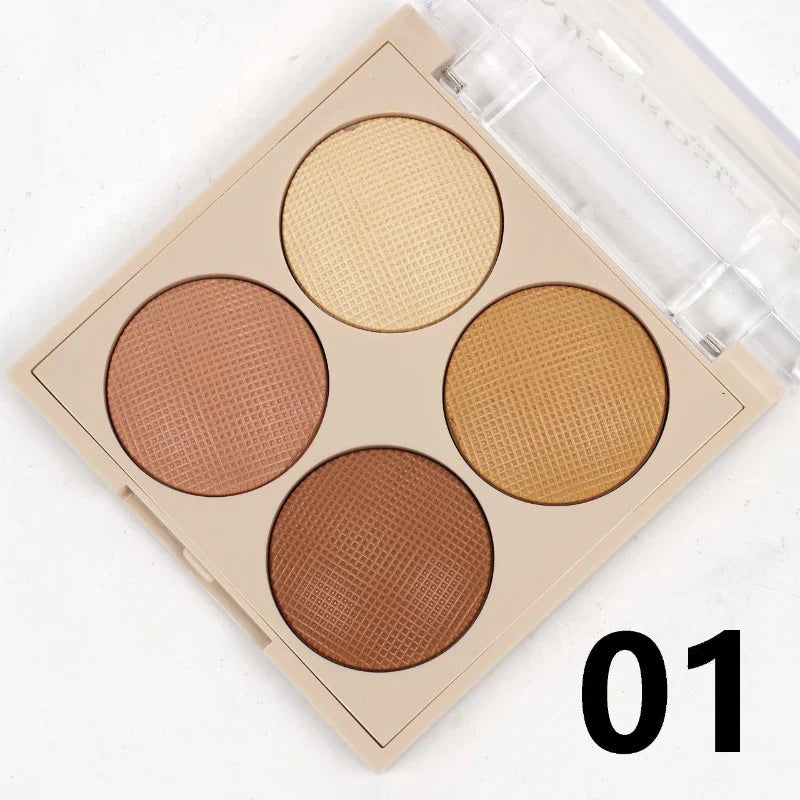 Miss Rose 4 Color Concealer Contour Palette Miss Rose