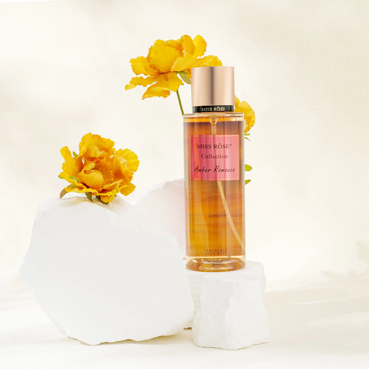 Miss Rose Collection Amber Romance Body Mist - 250ml Miss Rose