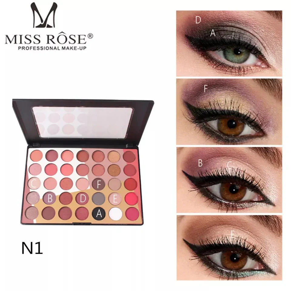 Miss Rose Eye Makeup Palette - 35 Color Miss Rose