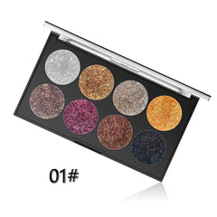 Miss Rose Makeup Palette Glitter - 8 Color Miss Rose