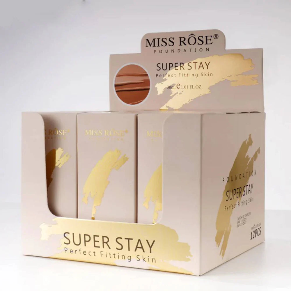 Miss Rose Super Stay Foundation  Perfect Fitting Skin Miss Rose